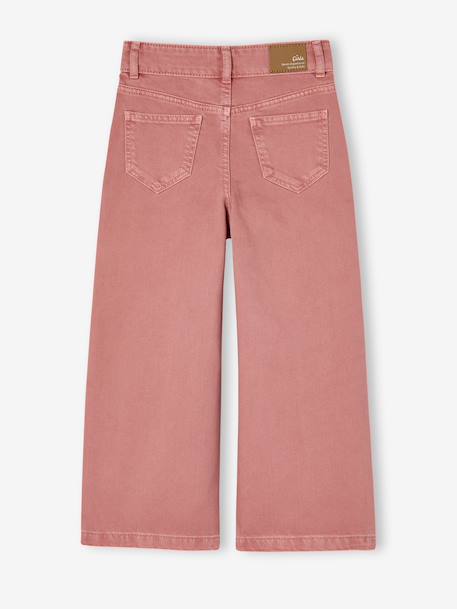 Pantalon fille large MorphogiK medium kaki+vieux rose - vertbaudet enfant 