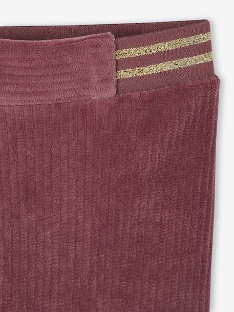 Legging fille velours camel+marine+mauve+vert émeraude - vertbaudet enfant 