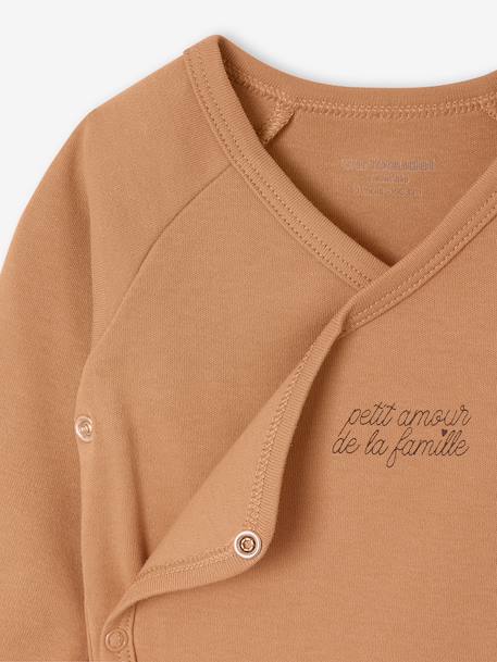 Set van 5 body's Basics met opening voor pasgeborenen lichtgeel - vertbaudet enfant 