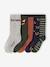 Lot de 5 paires de chaussettes « renard » garçon vert sapin - vertbaudet enfant 