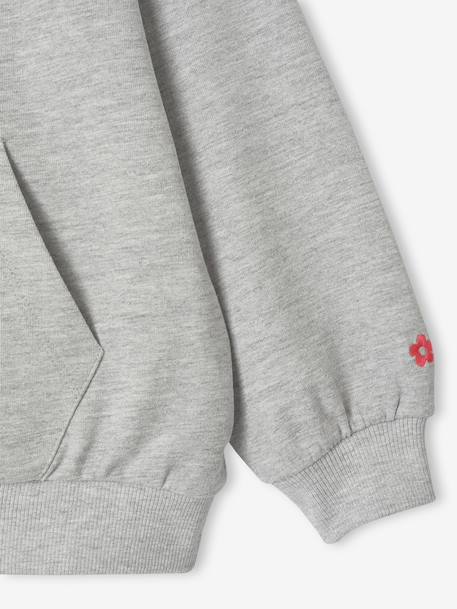 Ensemble fille sweat pantalon large gris chiné - vertbaudet enfant 