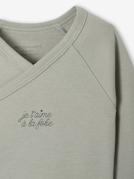 Set van 5 body's Basics met opening voor pasgeborenen lichtgeel - vertbaudet enfant 