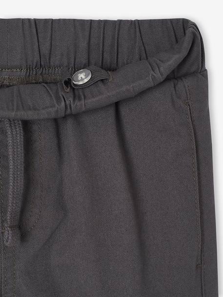 Pantalon garçon battle facile à enfiler anthracite+bleu glacier+kaki foncé+taupe - vertbaudet enfant 