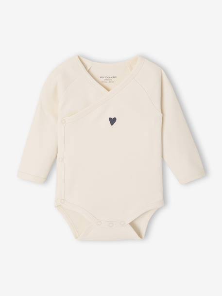 Set van 5 body's Basics met opening voor pasgeborenen lichtgeel - vertbaudet enfant 