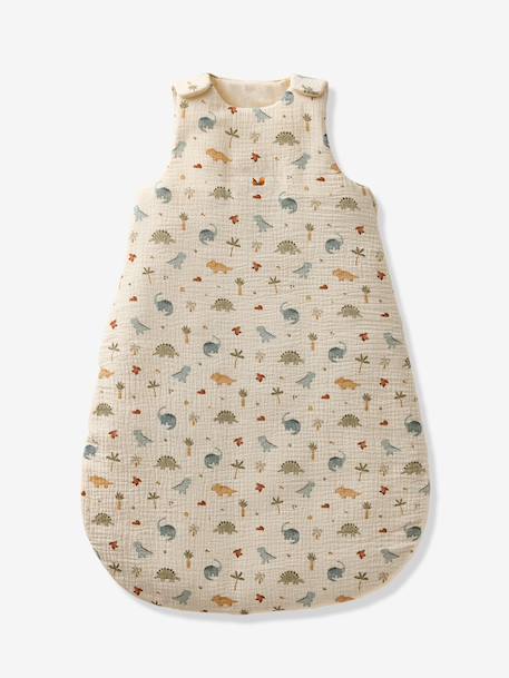 Aanpasbare slaapzak van hydrofiel katoen MINISAURUS meerkleurig - vertbaudet enfant 