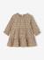 Robe bébé à volants en gaze de coton taupe+vert sauge+vieux rose - vertbaudet enfant 