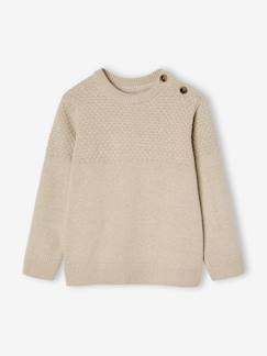 Garçon-Pull, gilet, sweat-Pull-Pull garçon maille fantaisie 