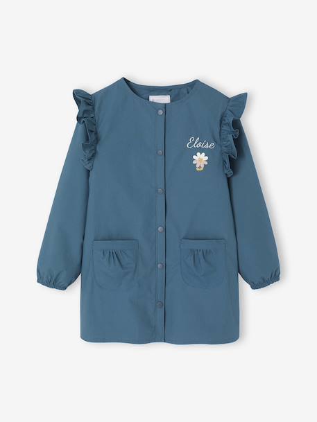 Tablier fille personnalisable Margot blush+vert émeraude - vertbaudet enfant 