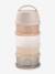 Melkdispenser met 4 vakken BEABA doorzichtig+grijs+groen+mineraalgrijs/roze+terracotta - vertbaudet enfant 