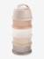 Boîte doseuse de lait 4 compartiments gris+Mineral grey/pink+terracotta+transparent+vert - vertbaudet enfant 
