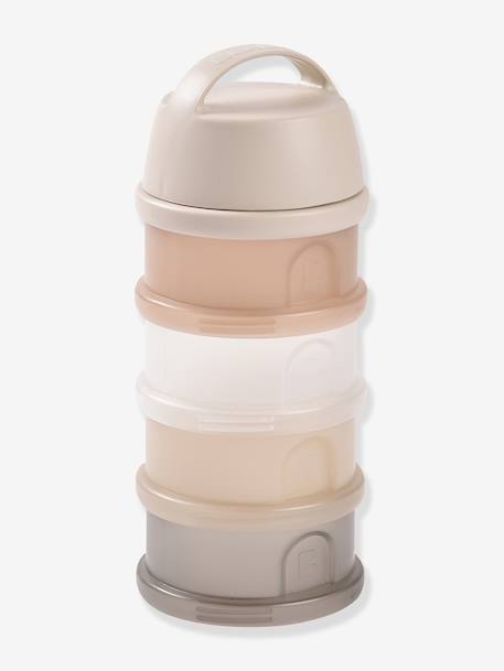 Melkdispenser met 4 vakken BEABA doorzichtig+grijs+groen+mineraalgrijs/roze+terracotta - vertbaudet enfant 