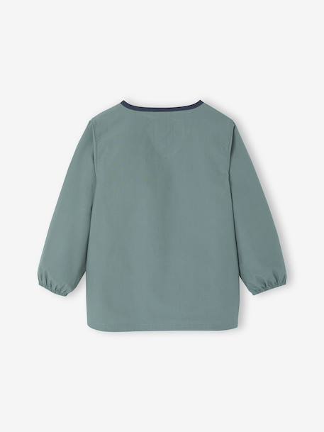 Tablier garçon personnalisable 'Cool school' bleu+bleu canard - vertbaudet enfant 