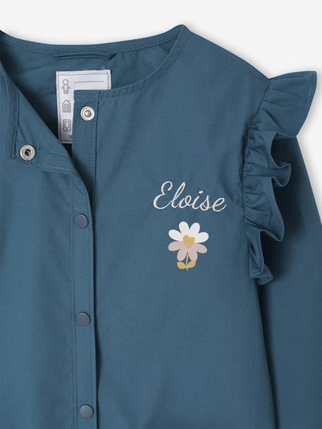 Tablier fille personnalisable Margot blush+vert émeraude - vertbaudet enfant 