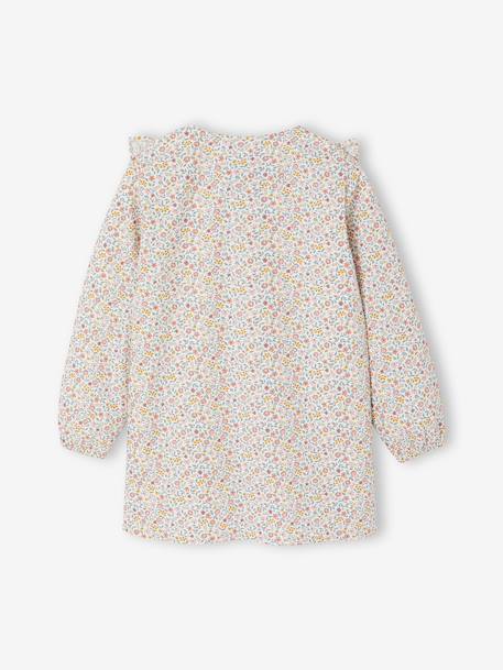 Tablier fille personnalisable à fleurs Bergamotte rose poudré - vertbaudet enfant 