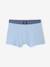 Lot 5 boxers unis garçon bleu - vertbaudet enfant 