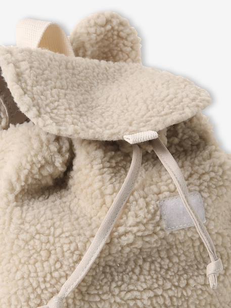 Rugzak voor de kleuterschool met oren in volume zandbeige - vertbaudet enfant 