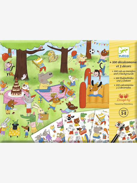 Decalcomanie Het is feest DJECO groen - vertbaudet enfant 