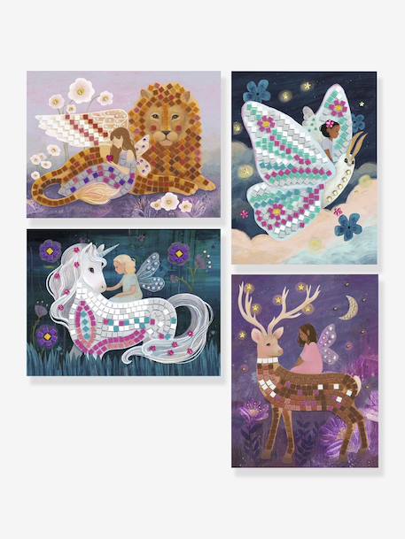 Kit Mosaïque-monde enchanté violet - vertbaudet enfant 