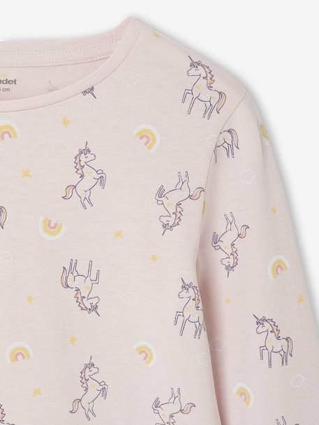 Set van 3 pyjama's voor meisjes Eenhoorns ecru - vertbaudet enfant 