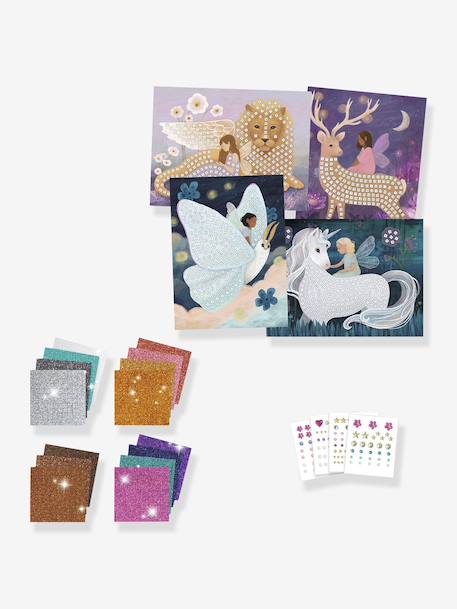 Kit Mosaïque-monde enchanté violet - vertbaudet enfant 