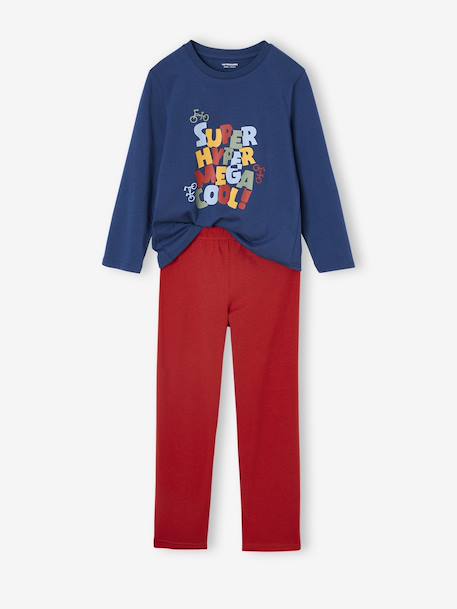 Lot de 3 pyjamas garçon vélo bleu océan - vertbaudet enfant 