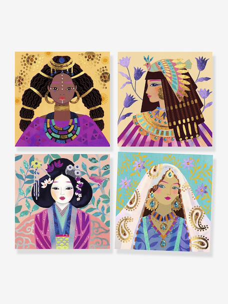 Parures précieuses - tableau à métalliser violet - vertbaudet enfant 