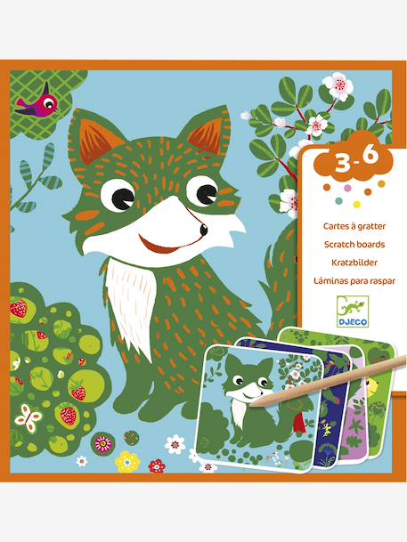 Cartes à gratter «Toutes petites bêtes» MULTICOLORE+rouge - vertbaudet enfant 