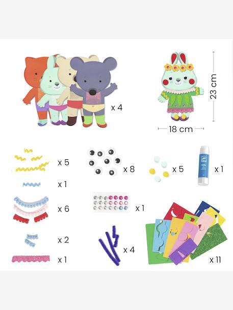 Coffret de collage Petits choux bleu - vertbaudet enfant 