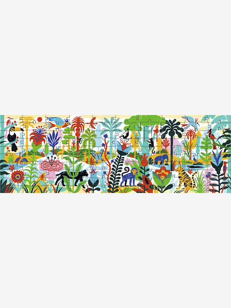 Puzzelgalerij 100 stuks - jungle DJECO meerkleurig - vertbaudet enfant 