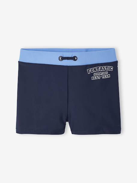 Ensemble de bain boxer + bonnet garçon encre - vertbaudet enfant 