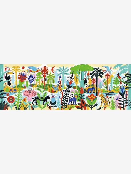 Puzzelgalerij 100 stuks - jungle DJECO meerkleurig - vertbaudet enfant 