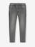 Set van 2 slim-fit jeans met elastische en verstelbare taille denimgrijs+stone - vertbaudet enfant 