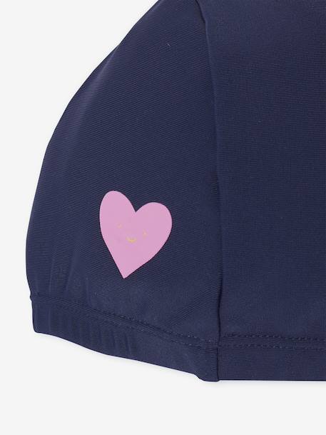 Badpak set 1 stuk + muts meisje indigoblauw - vertbaudet enfant 