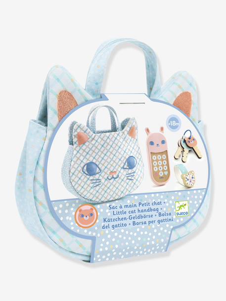 Handtas Kleine kat DJECO blauw - vertbaudet enfant 