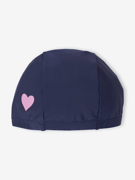 Badpak set 1 stuk + muts meisje indigoblauw - vertbaudet enfant 