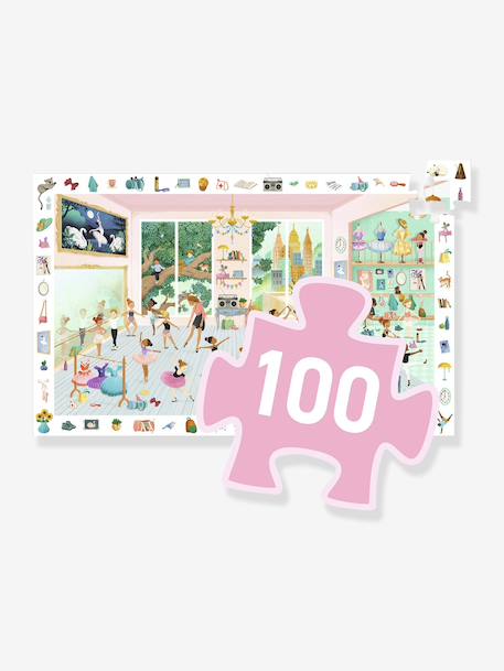 Puzzel De dansschool 100 stuks DJECO groen - vertbaudet enfant 