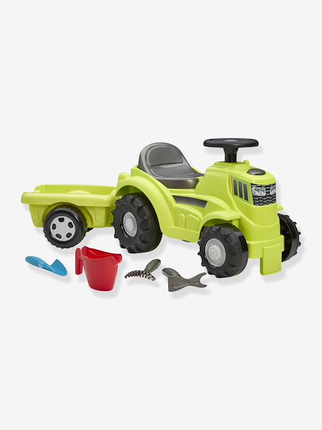 Tractor loopauto met aanhanger 85 cm gevuld ECOIFFIER meerkleurig - vertbaudet enfant 