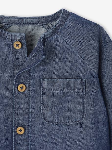 Chemise naissance en denim stone - vertbaudet enfant 