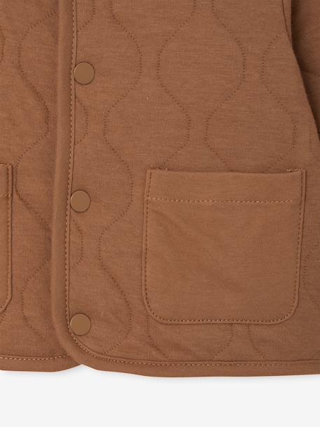 Cardigan matelassé bébé pressionné caramel - vertbaudet enfant 