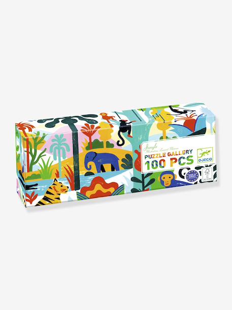 Puzzelgalerij 100 stuks - jungle DJECO meerkleurig - vertbaudet enfant 