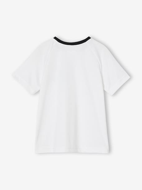T-shirt met korte mouwen voor jongens en voetbalprint wit - vertbaudet enfant 