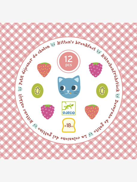 Puzzle petit déjeuner des chatons rouge - vertbaudet enfant 