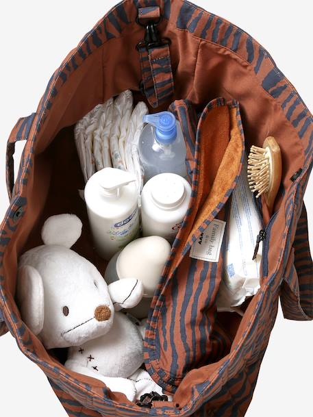 Totebag Wildlife en toile de coton acajou - vertbaudet enfant 