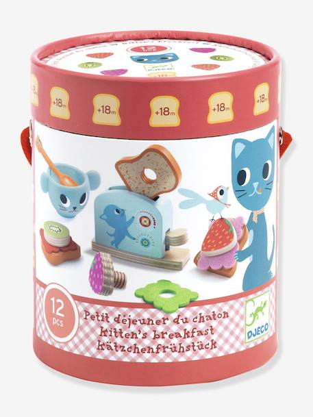 Puzzle petit déjeuner des chatons rouge - vertbaudet enfant 