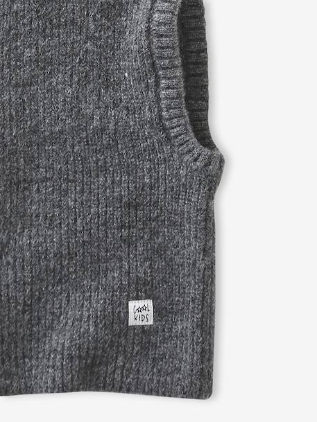 Cagoule dino garçon gris chiné - vertbaudet enfant 