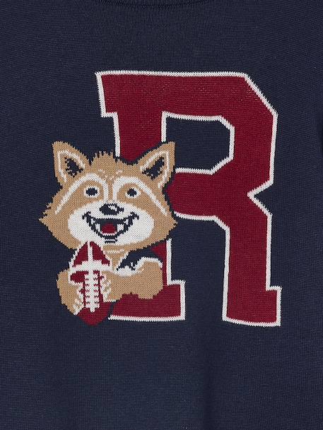 Pull garçon jacquard motif animal marine - vertbaudet enfant 