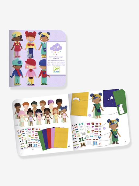 Personnages à habiller en feutrine violet - vertbaudet enfant 