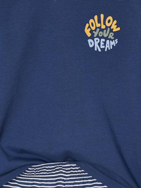 Set van 3 jongenspyjama's Fiets oceaanblauw - vertbaudet enfant 