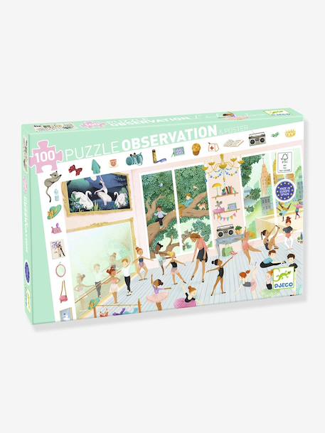 Puzzle L'école de danse 100pcs vert - vertbaudet enfant 