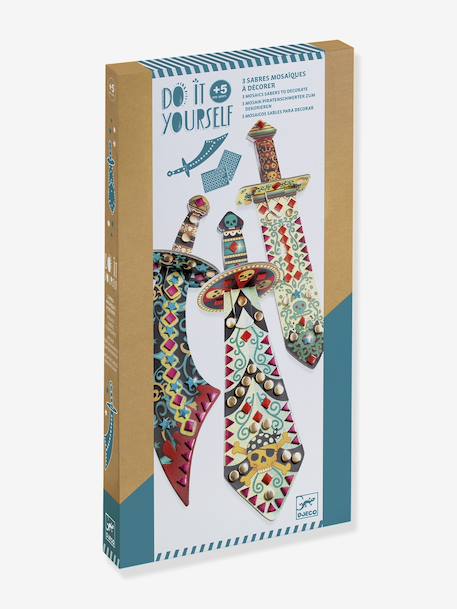 Creatieve set Als een piraat - 3 sabels DJECO meerkleurig - vertbaudet enfant 